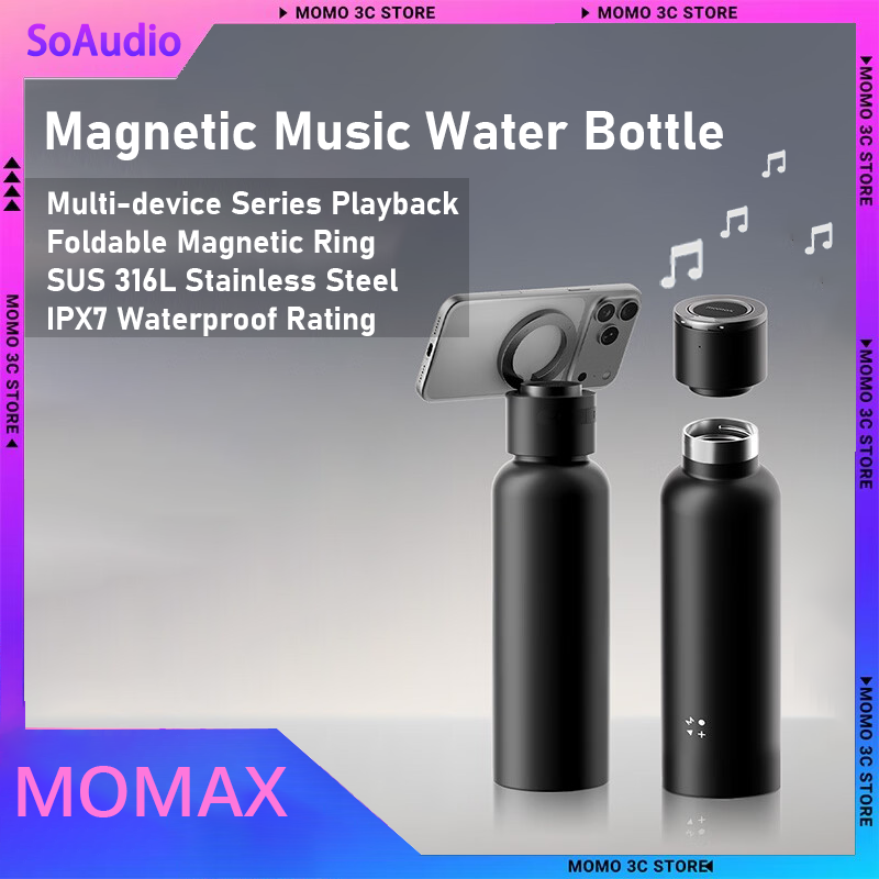 Portable Bluetooth Speaker Waterproof Ipx7 - Momax Manyetik Bluetooth Hoparlör Müzik Su