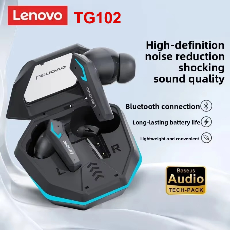 Gaming Headset With Mic Rgb - Lenovo TG102 Oyun Kablosuz Kulaklıkları Bluetooth5.4