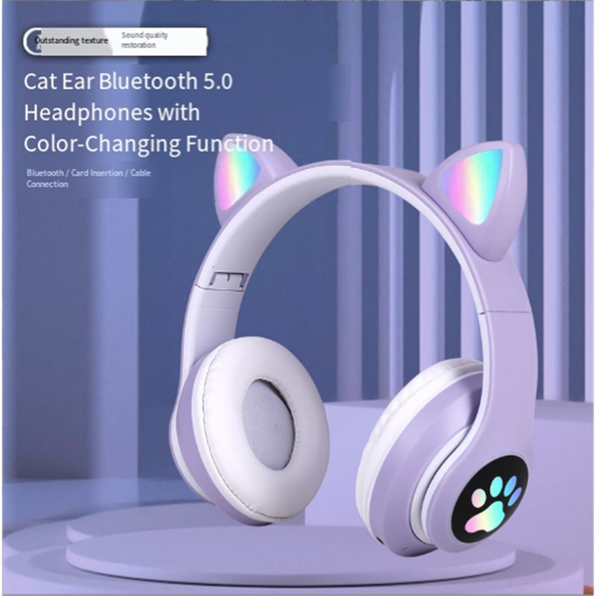 DT90 Yeni Sevimli Kedi Kulaklı - Cat Ear Bluetooth Headset Led incelemesi ve fiyatı