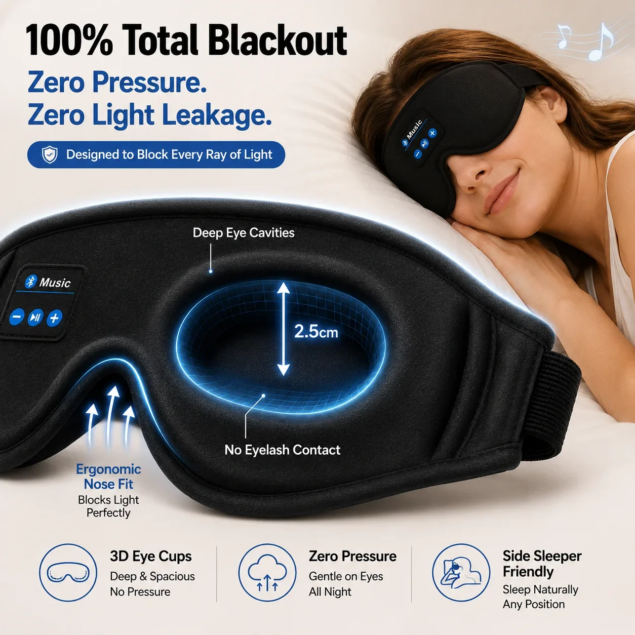 Kablosuz Uyku Kulaklığı Göz Ma - Sleep Mask Headphones Bluetooth incelemesi ve fiyatı