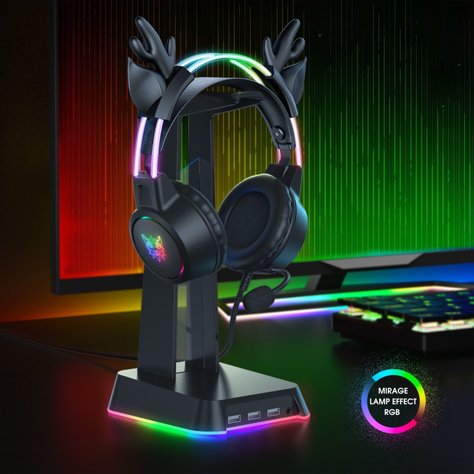 Ayarlanabilir boynuzları RGB ı - Gaming Headset With Mic Rgb incelemesi ve fiyatı