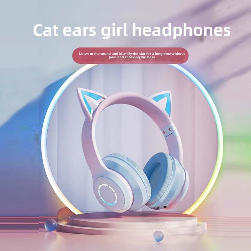 Yeni Çok Satan Baş Üstü Blueto - Cat Ear Bluetooth Headset Led incelemesi ve fiyatı